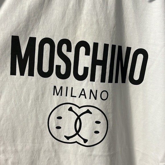 MOSCHINO White Double Smiley T-Shirt - Picture 7 of 15